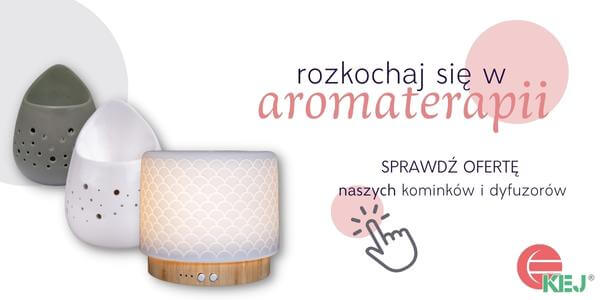 Dyfuzor i kominki ceramiczne do aromaterapii firmy KEJ